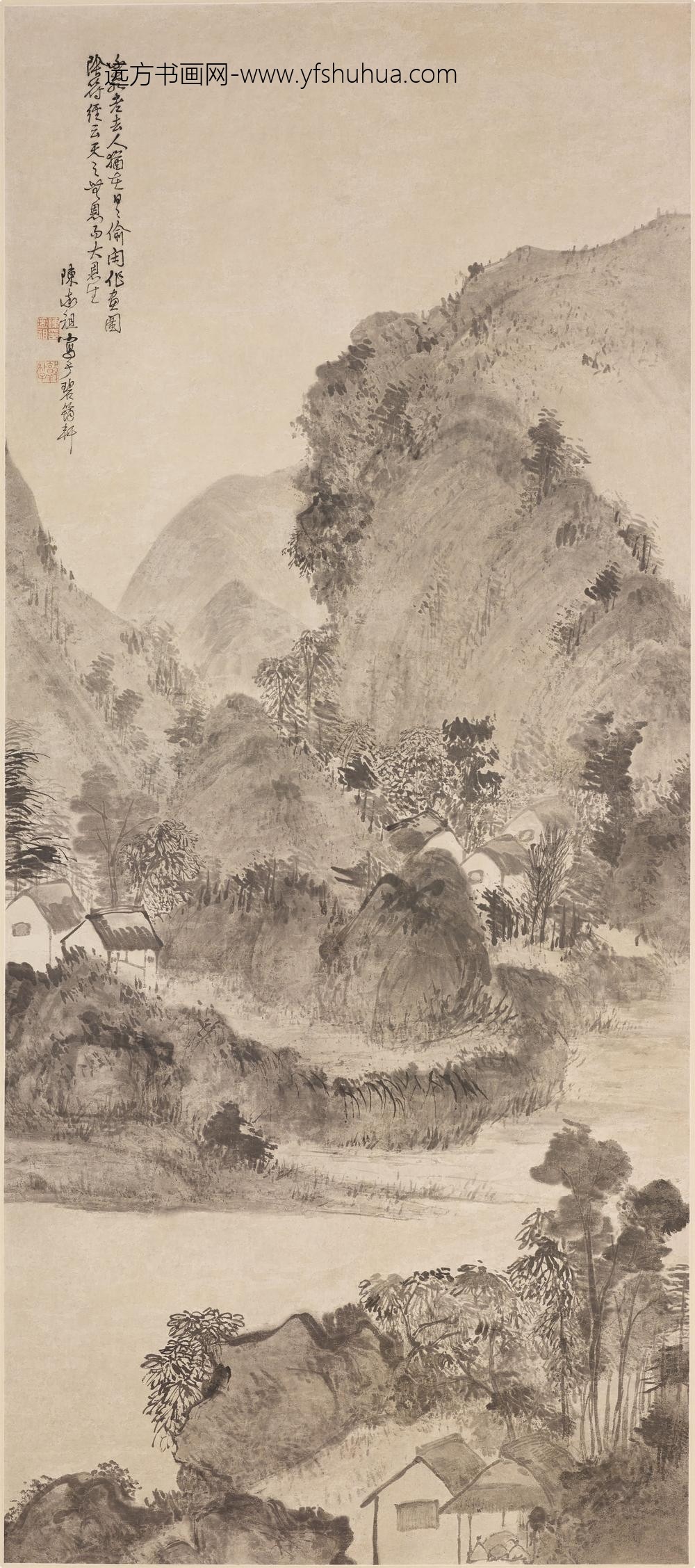 陈率祖_山水图轴