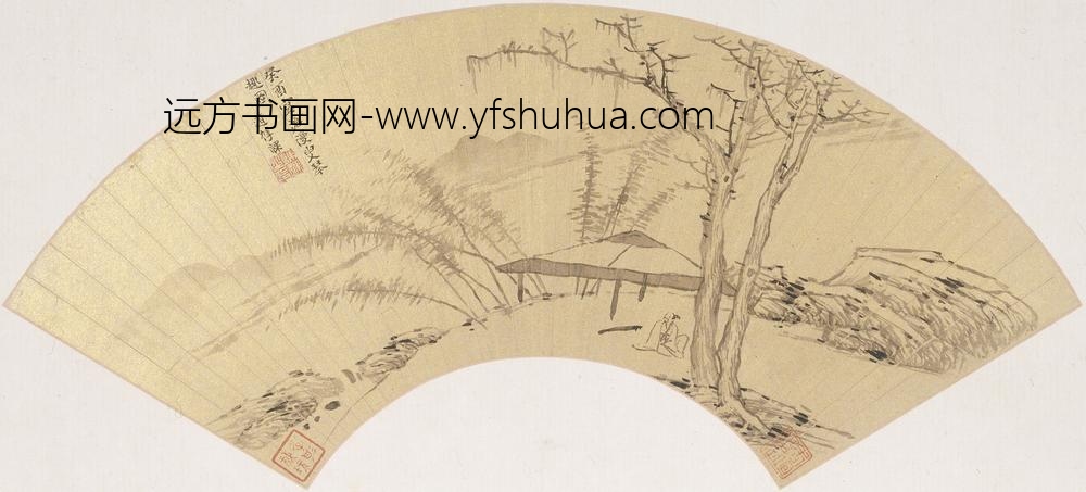 陈祼（叔祼）_山水扇页