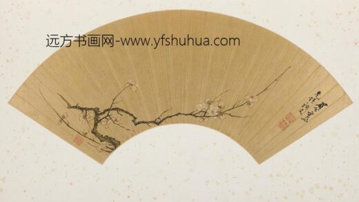 陈继儒 梅花图扇页.jpg