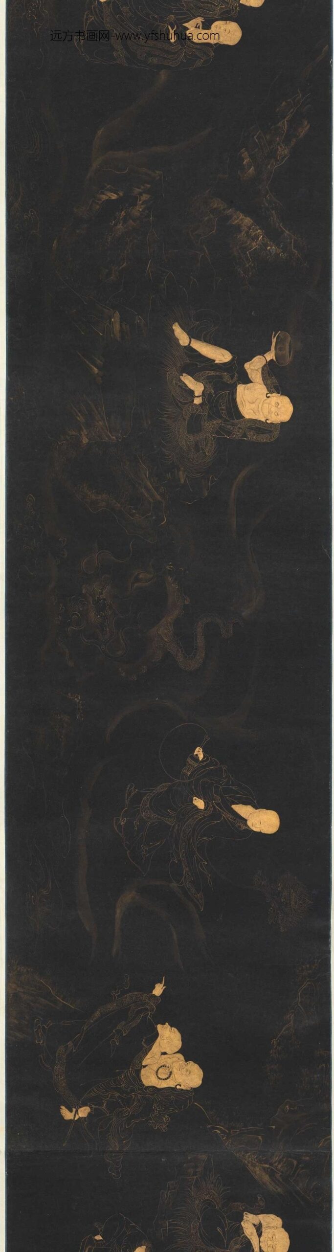 陈良壁（陈良璧）_罗汉图卷_