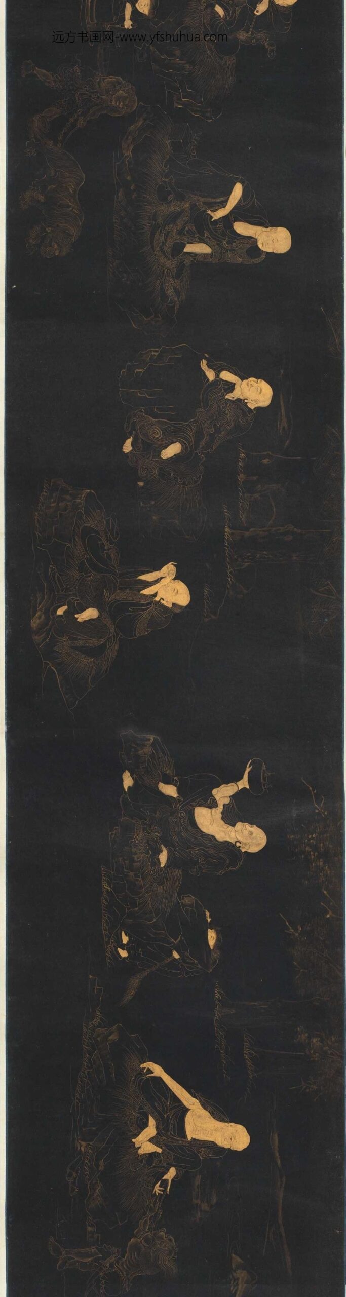 陈良壁（陈良璧）_罗汉图卷_