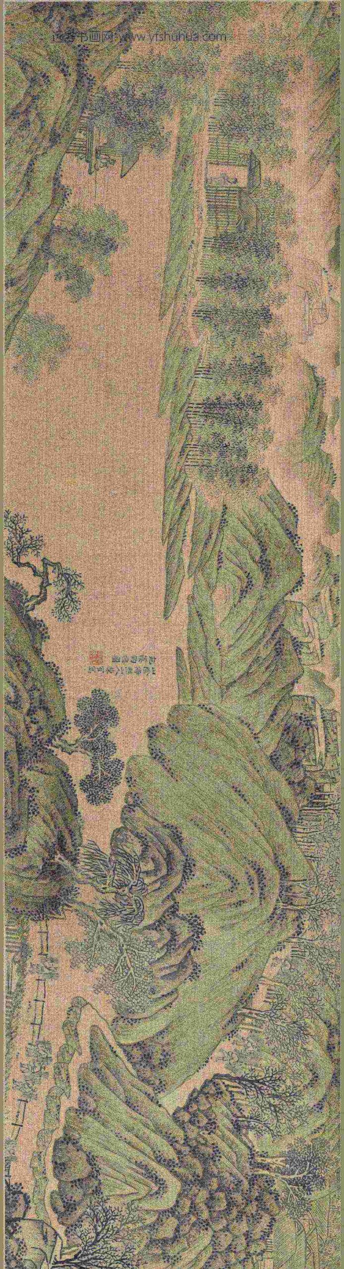 陈鹤_宛溪钓隐图卷_