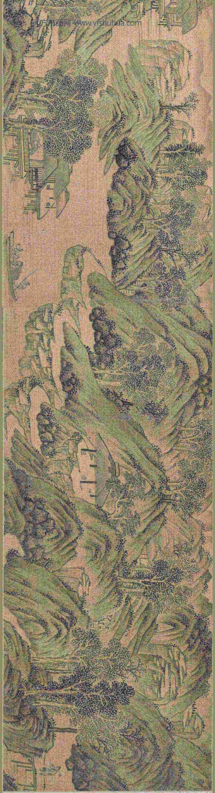 陈鹤_宛溪钓隐图卷_