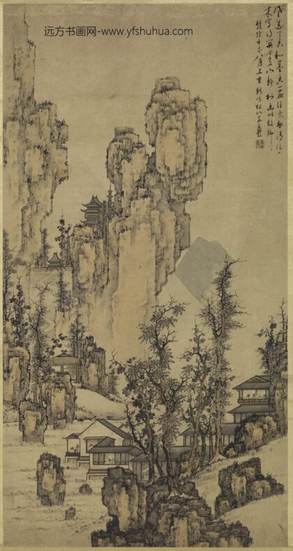 顾原 浅绛山水轴.jpg