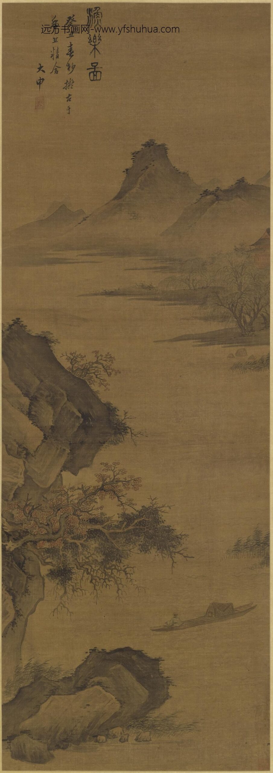 顾大申_渔乐图轴