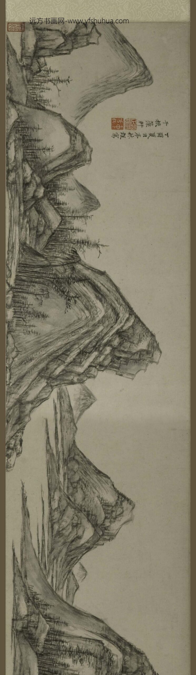 顾正谊_山水图卷_