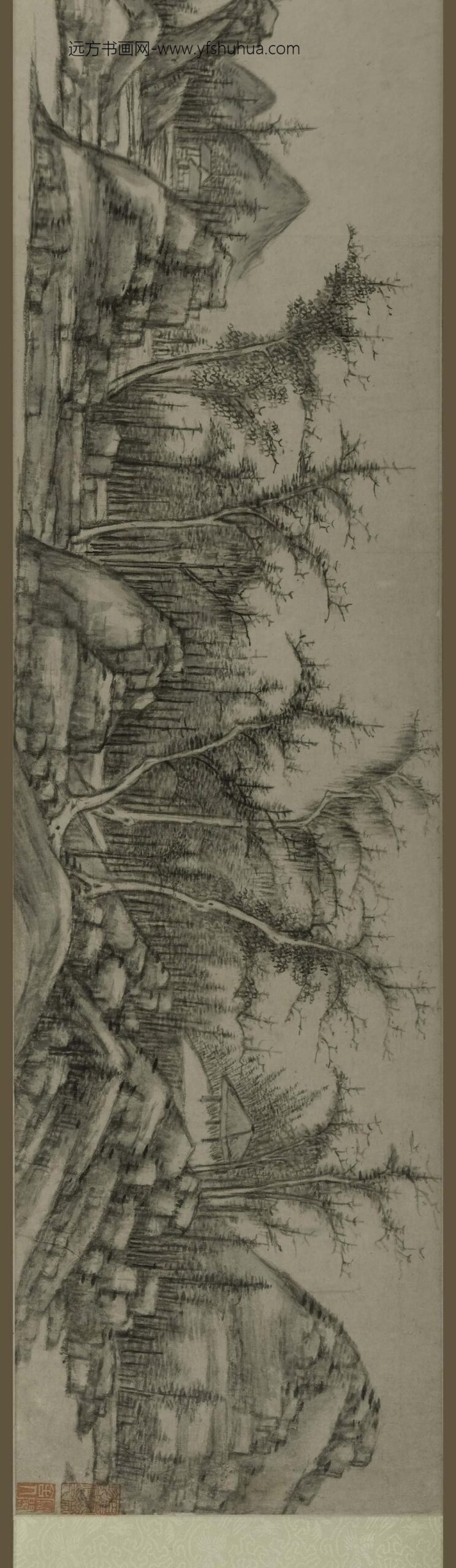 顾正谊_山水图卷_