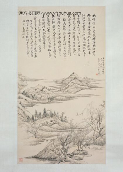 顾沄 临恽寿平秋帆图轴.jpg