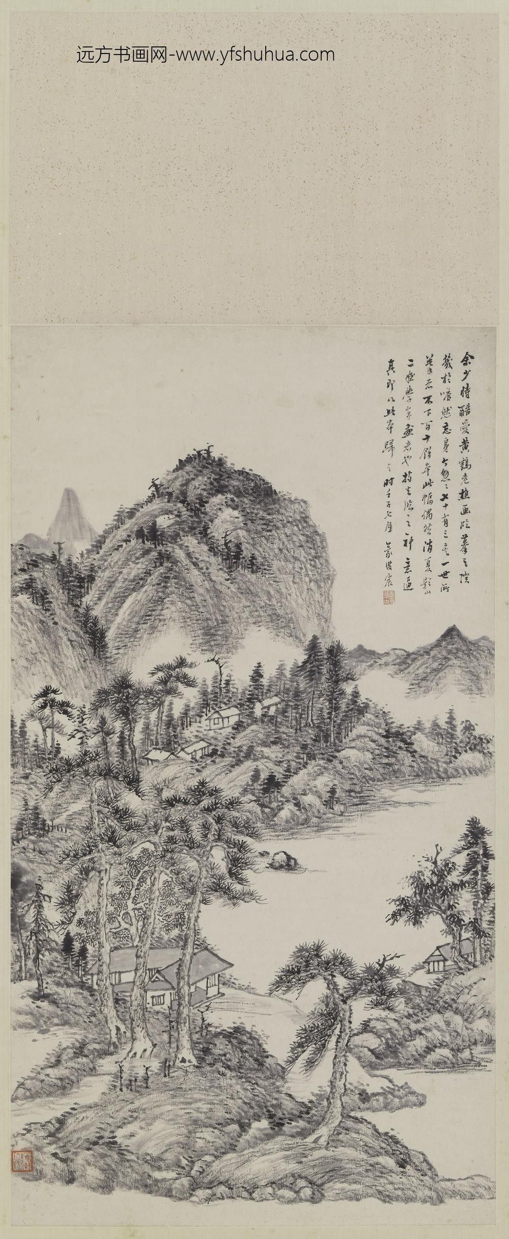 顾沄_仿黄鹤山樵山水轴