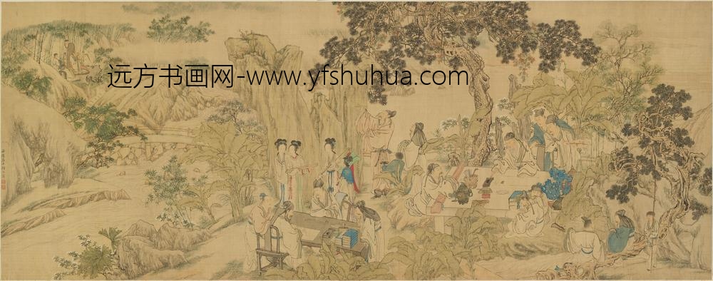 顾洛_西园雅集图横幅