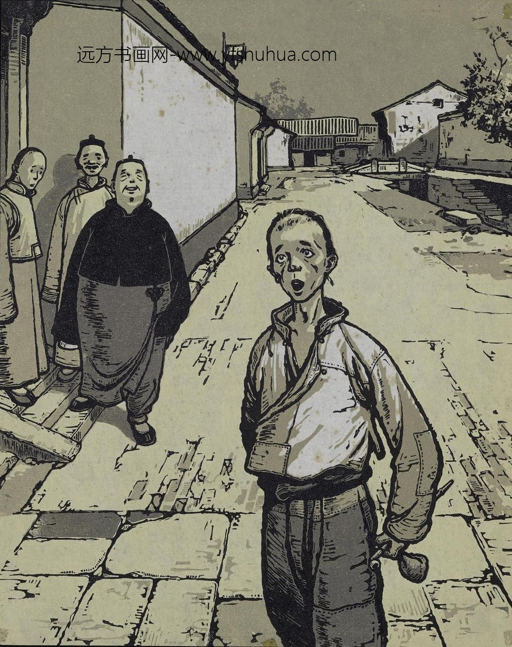 顾炳鑫_版画阿Q正传插图_