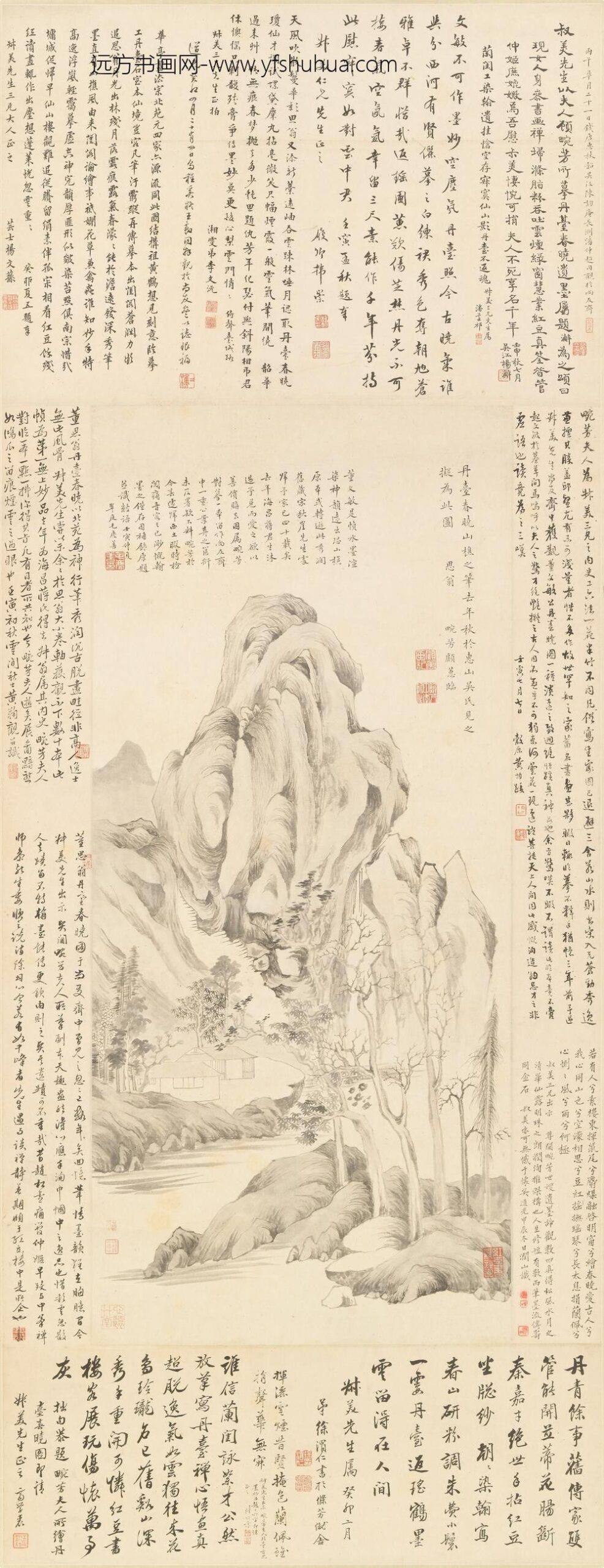 顾蕙_丹台春晓图轴
