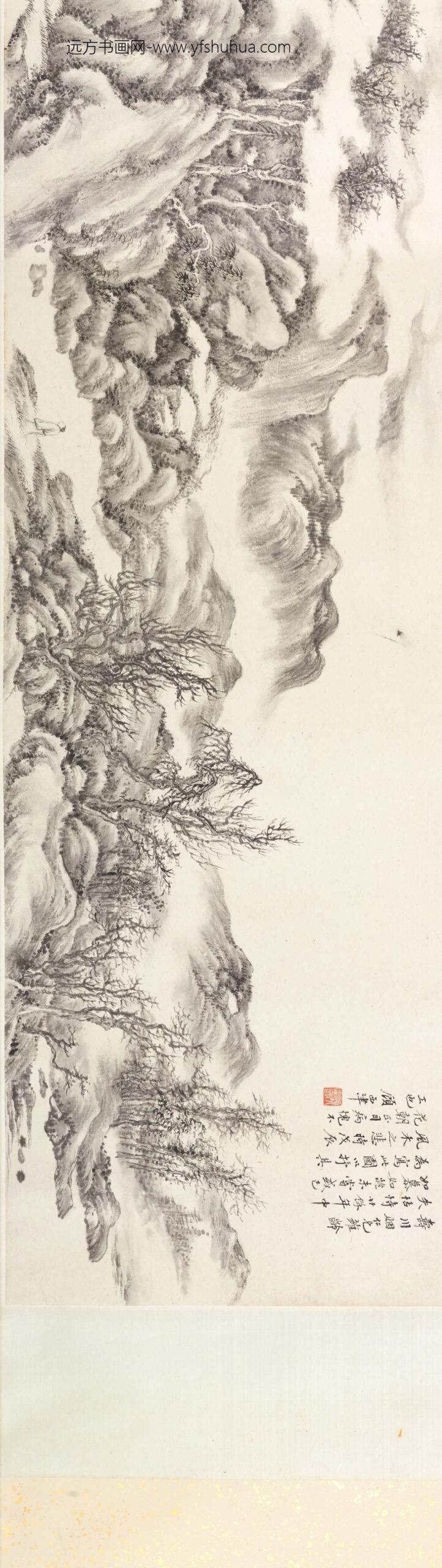 顾鹤逸（顾麟士）_风木图卷_