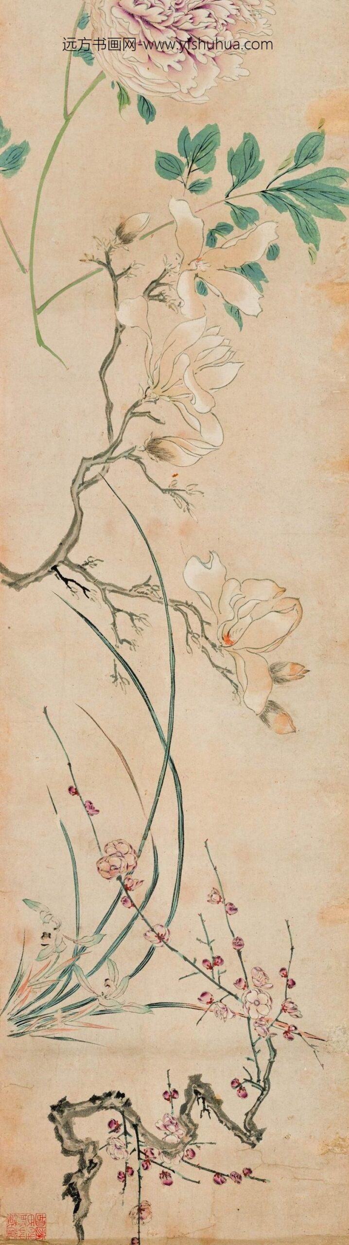 马守真_花卉卷_