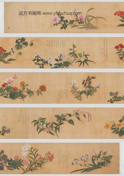 马荃 四季花卉卷.jpg