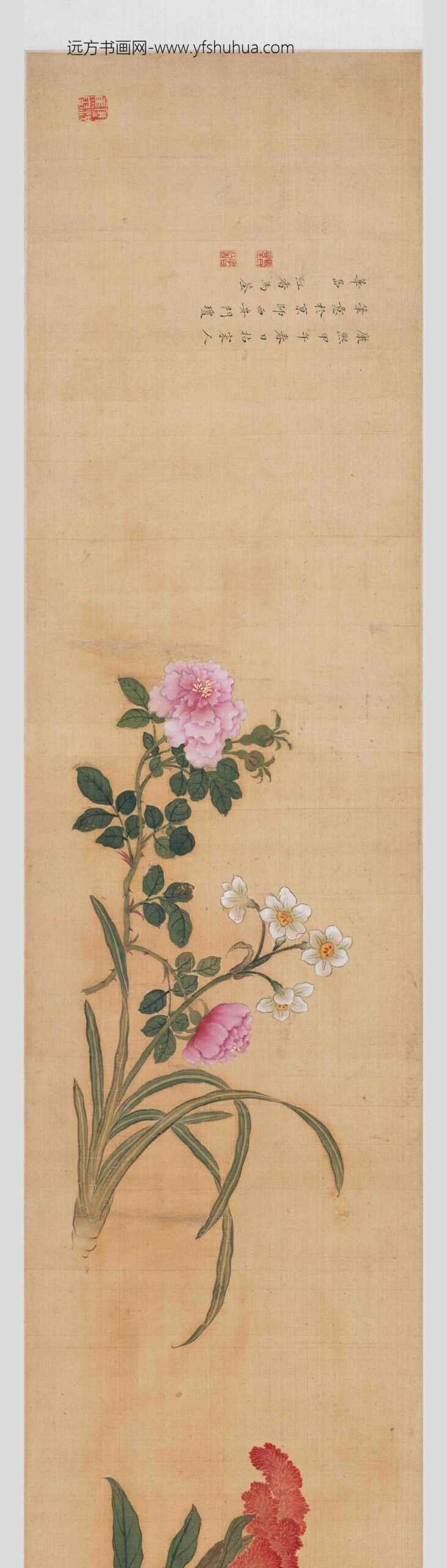 马荃_四季花卉卷_