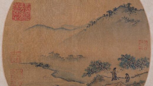 马麟 郊园曳杖图纨扇页.jpg