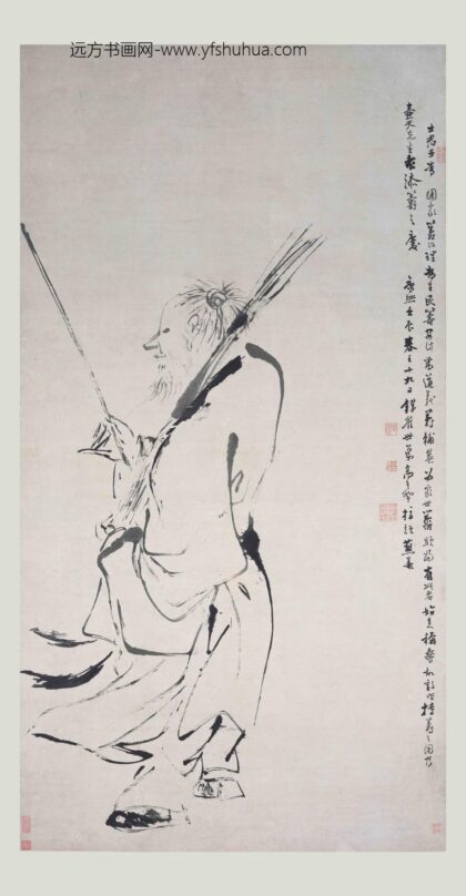 高其佩 指画添筹图轴.jpg