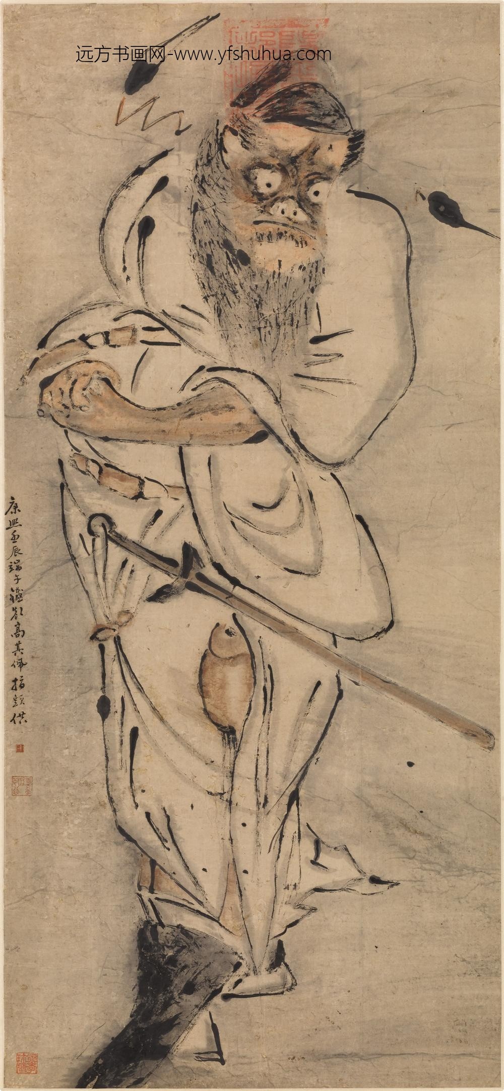 高其佩_指画钟馗轴