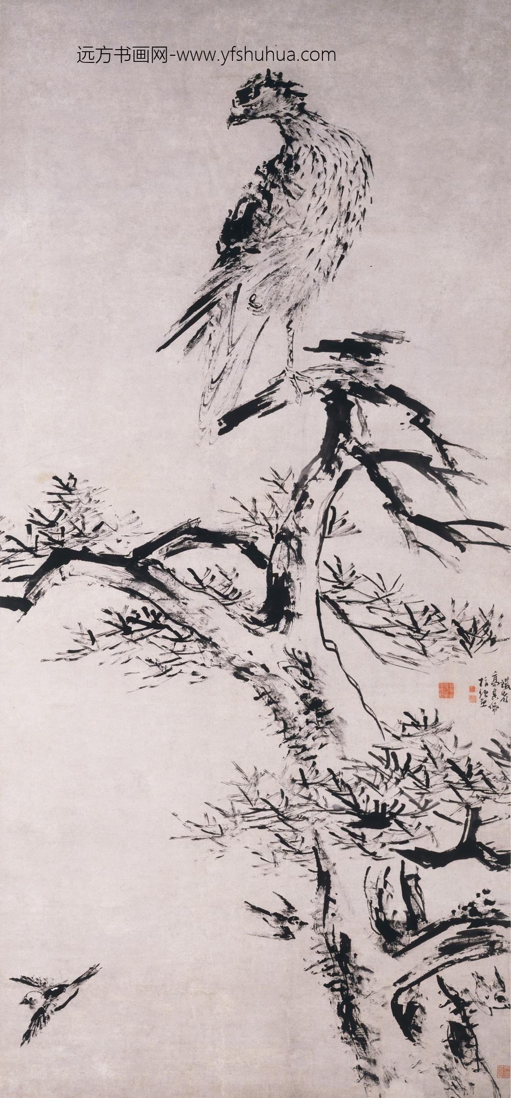 高其佩_松鹰图轴