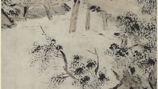 高其佩 策驴郊行图轴.jpg