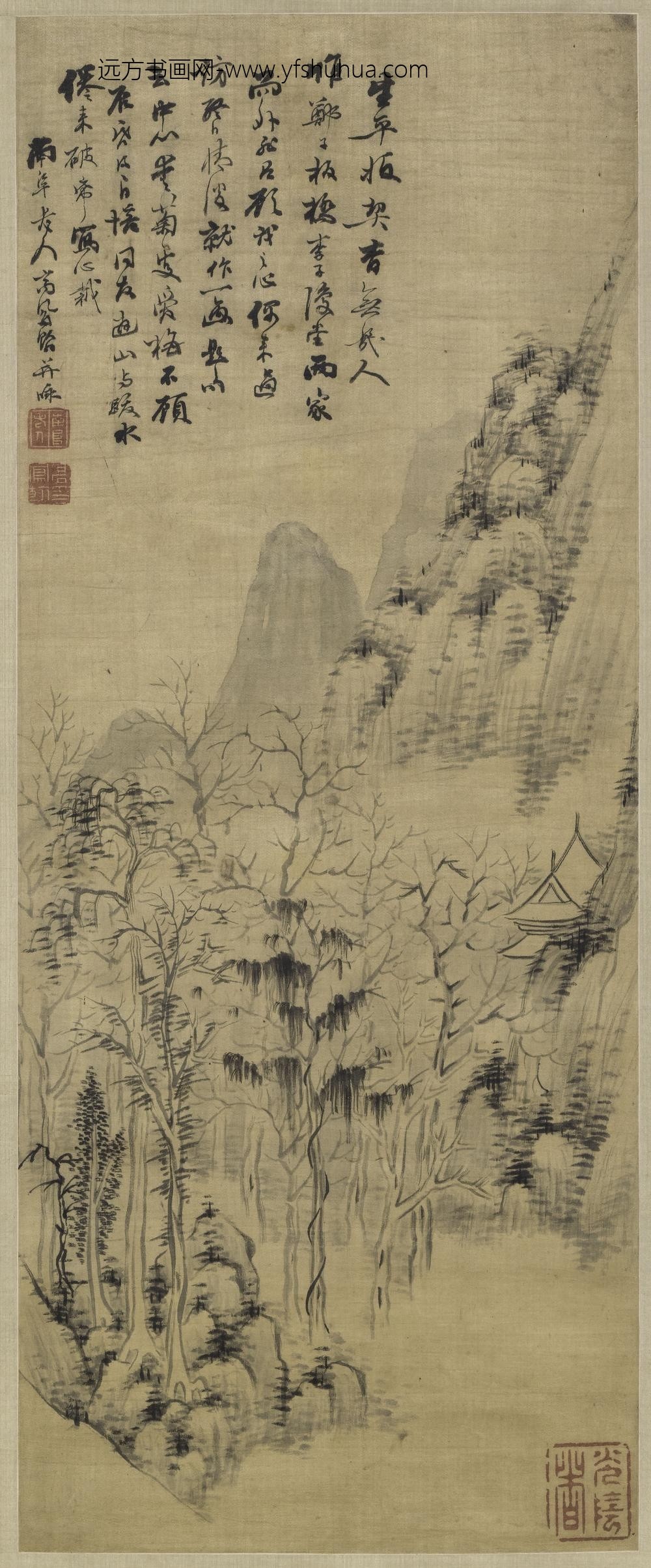 高凤翰_山游图轴