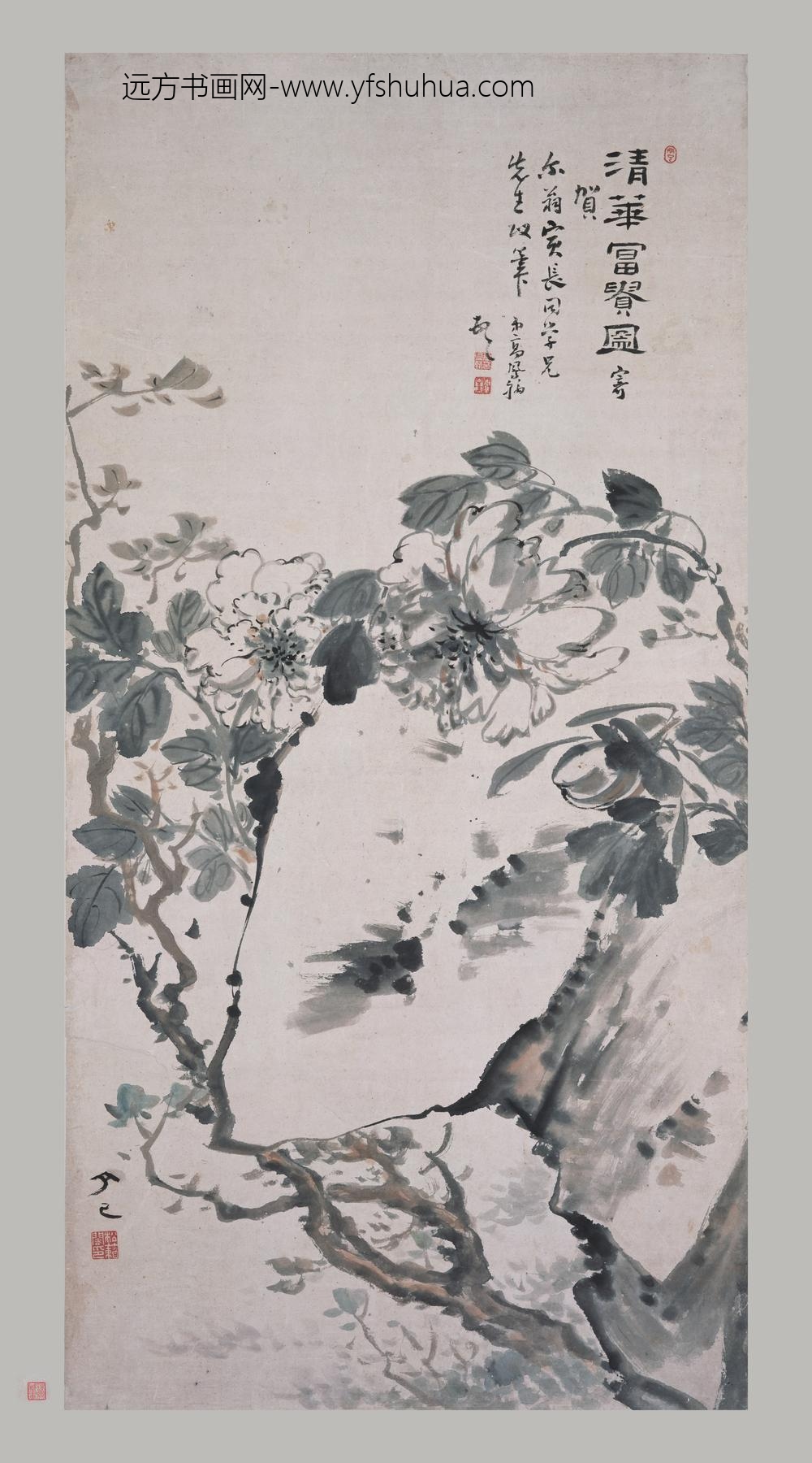 高凤翰_清华富贵图轴