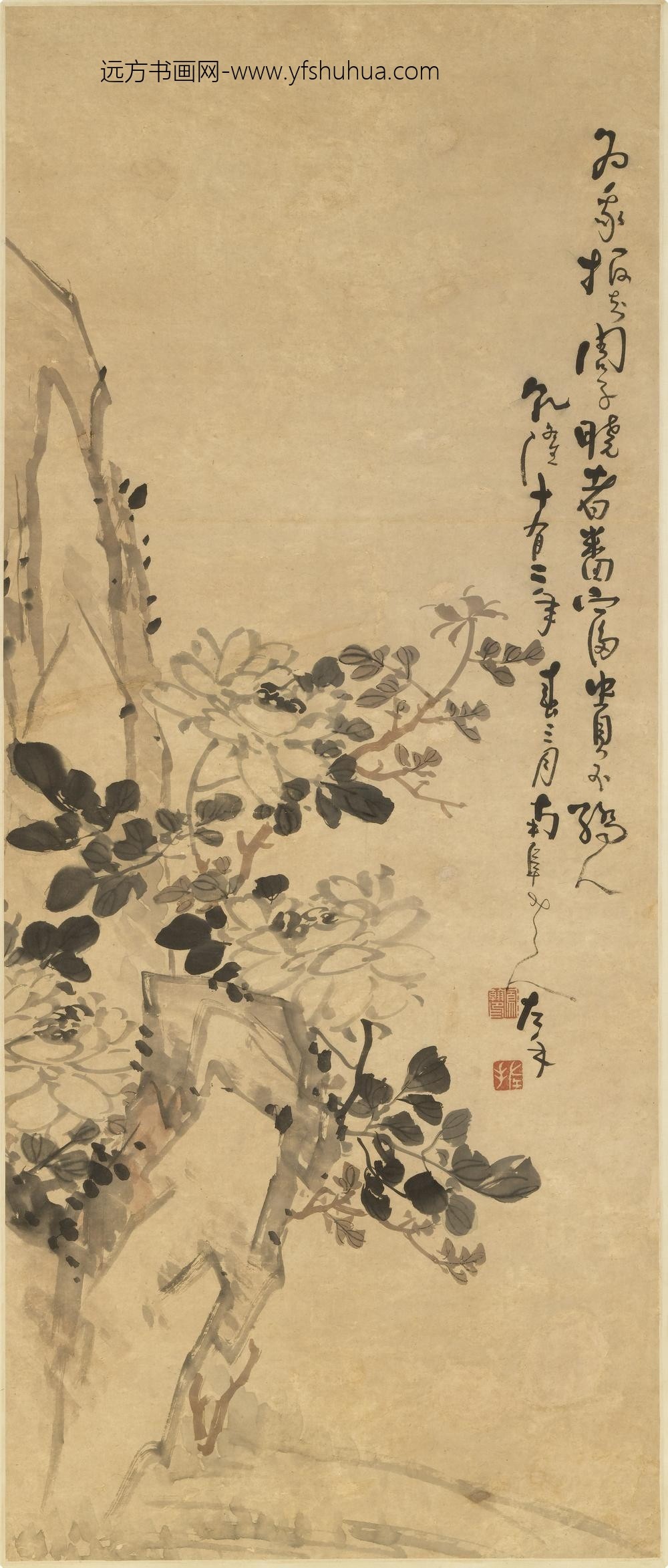 高凤翰_牡丹图轴