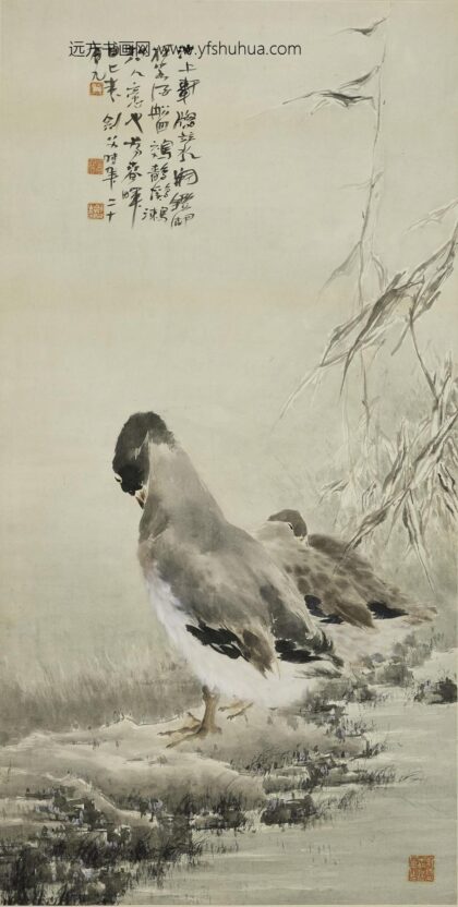 高剑父 鵁鶄图轴.jpg