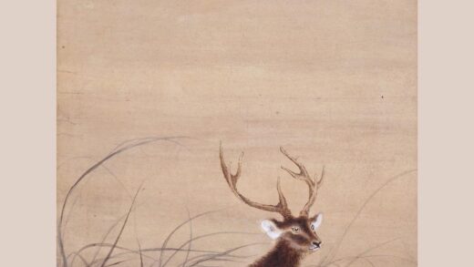 高嵡 双鹿图轴.jpg