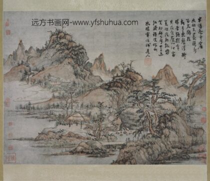 髡残石谿 山寺秋峦图轴.jpg