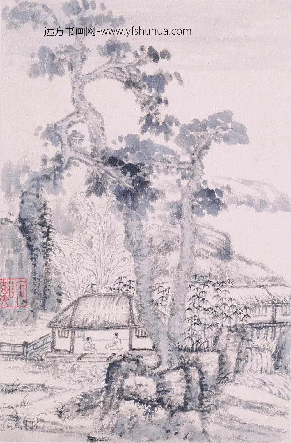 髡残(石谿)_山水册_