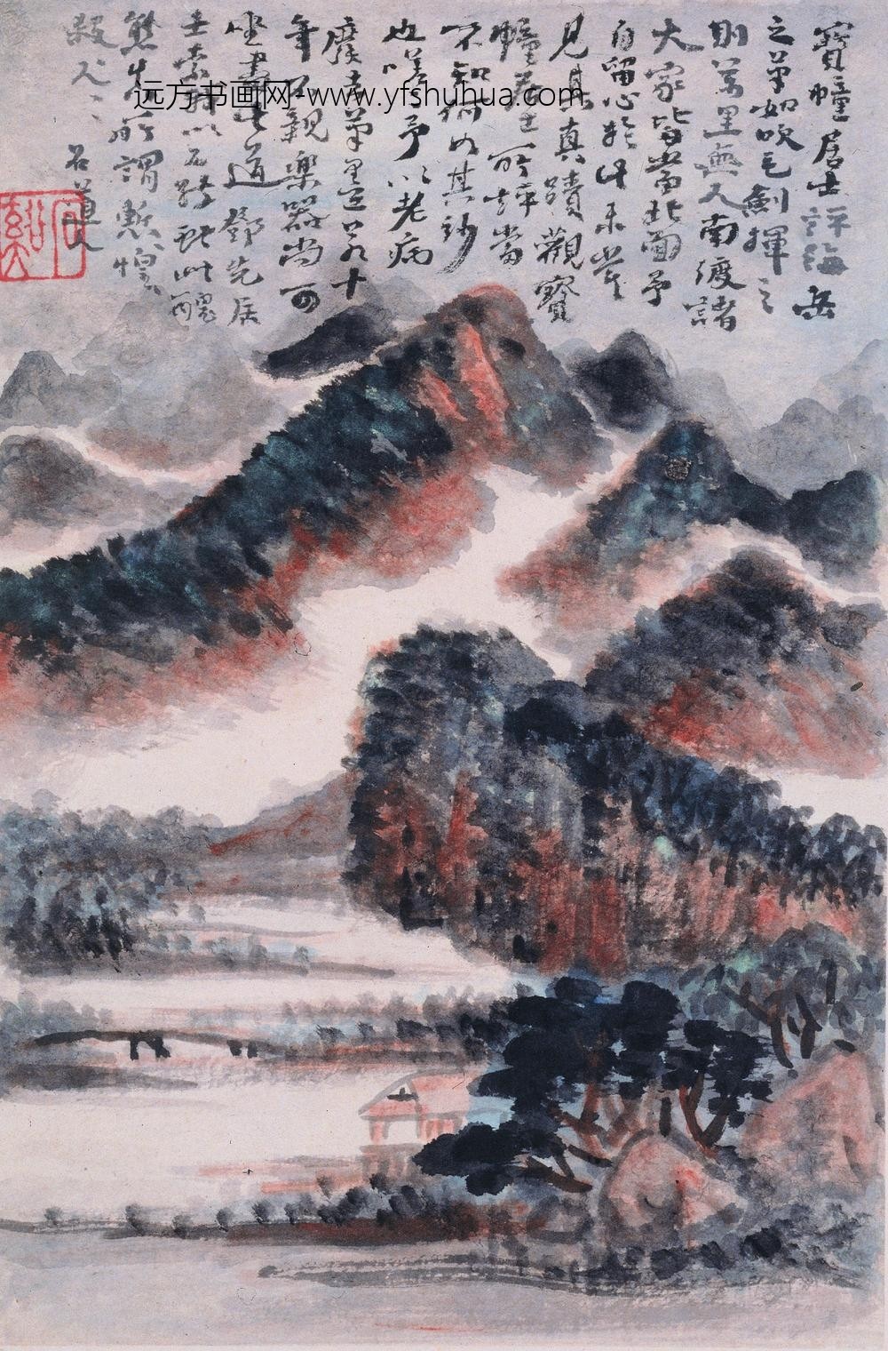 髡残(石谿)_山水册_