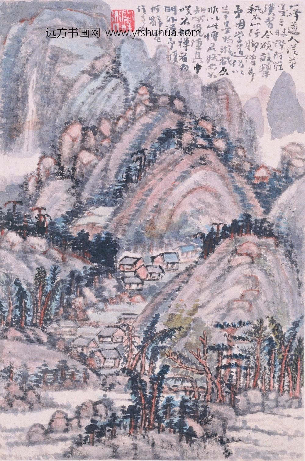 髡残(石谿)_山水册_