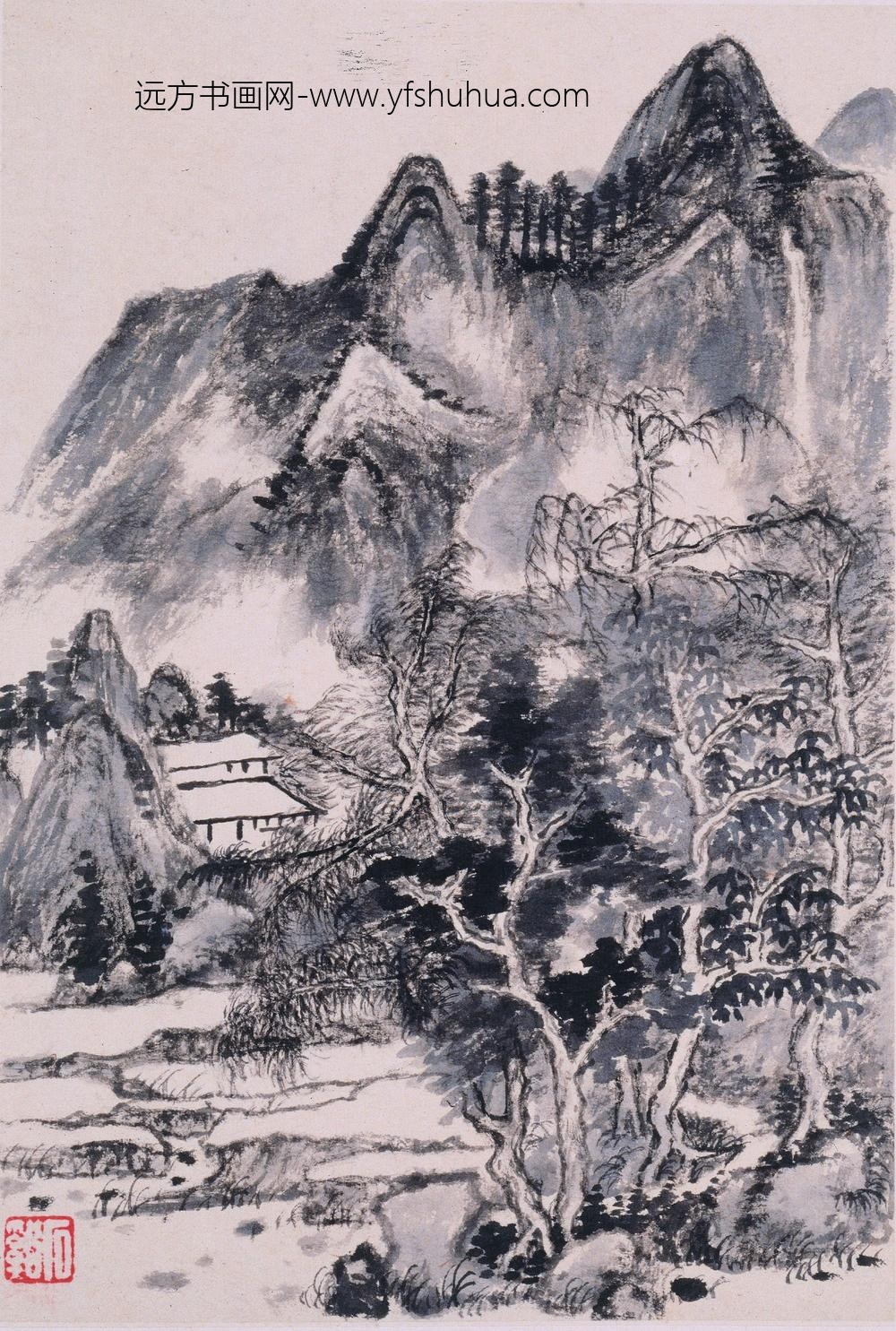 髡残(石谿)_山水册_