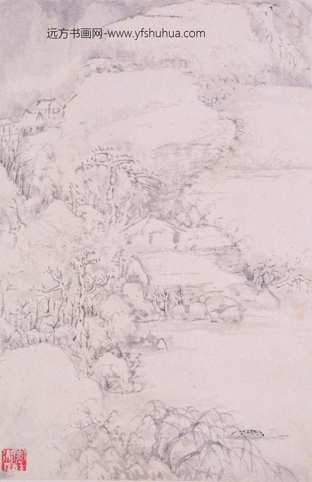 髡残(石谿)_山水册_