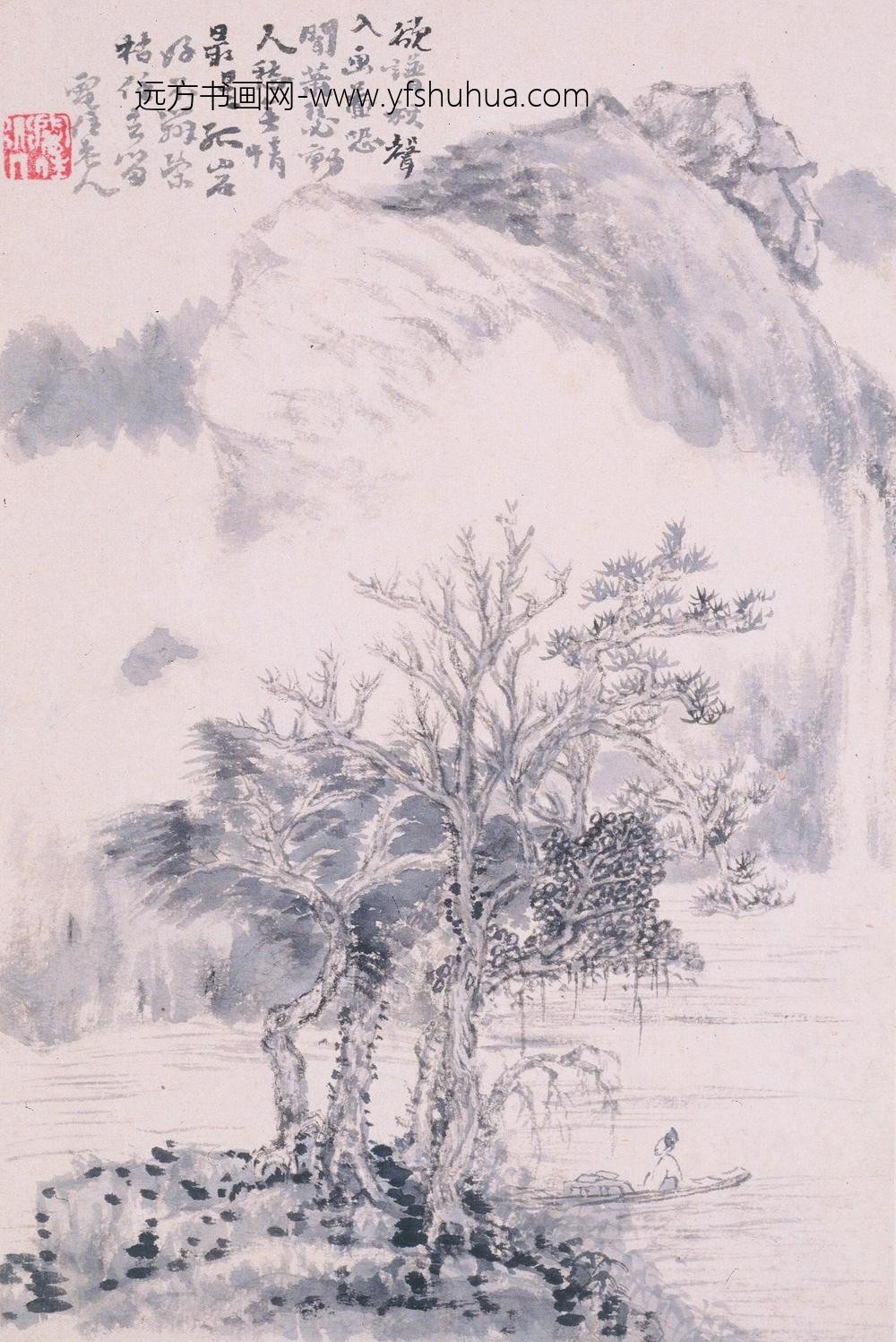 髡残(石谿)_山水册_