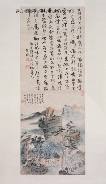 髡残石谿 山水图轴.jpg