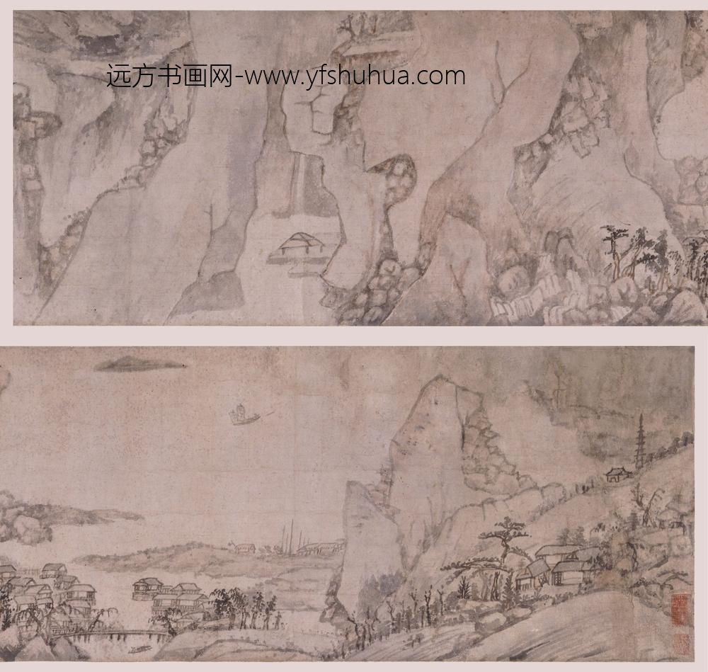 髡残(石谿)_清江一曲图卷