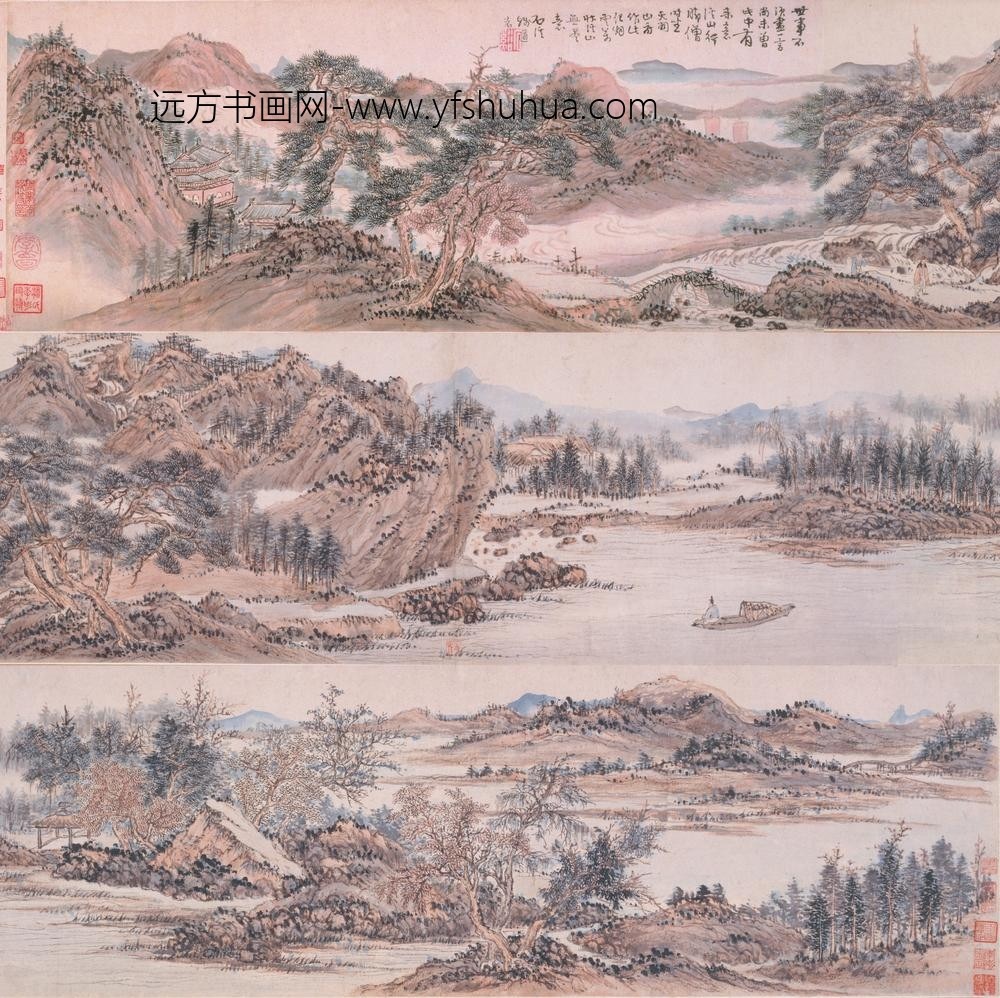 髡残(石谿)_溪山无尽图卷