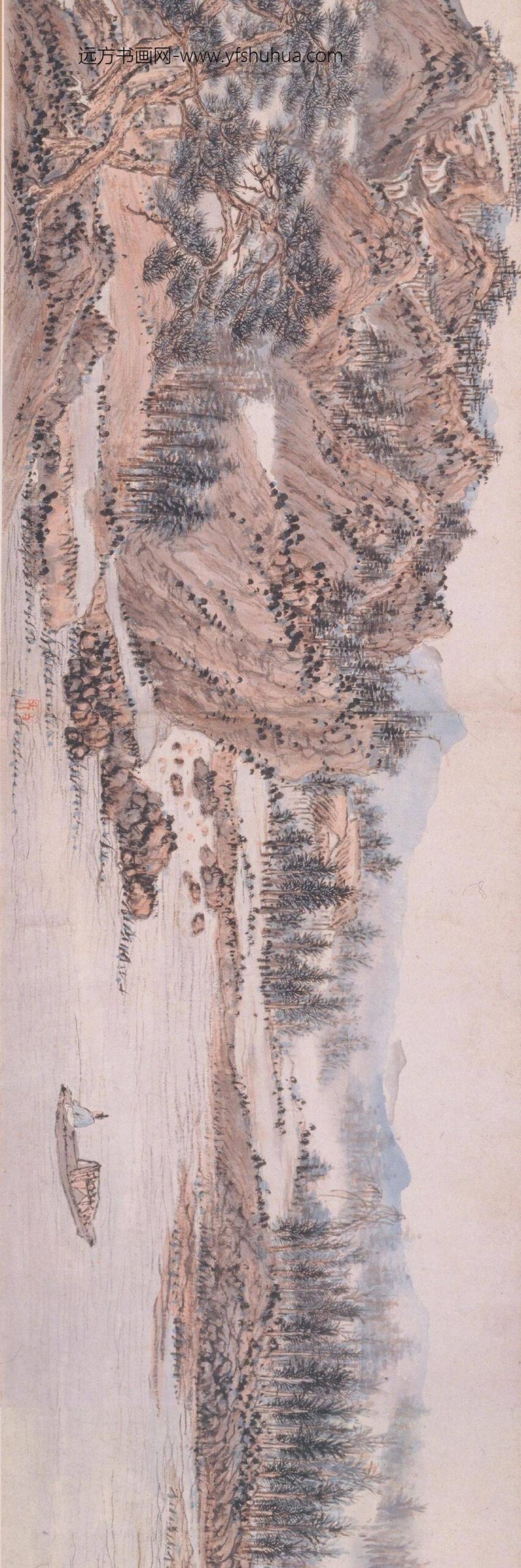 髡残(石谿)_溪山无尽图卷_