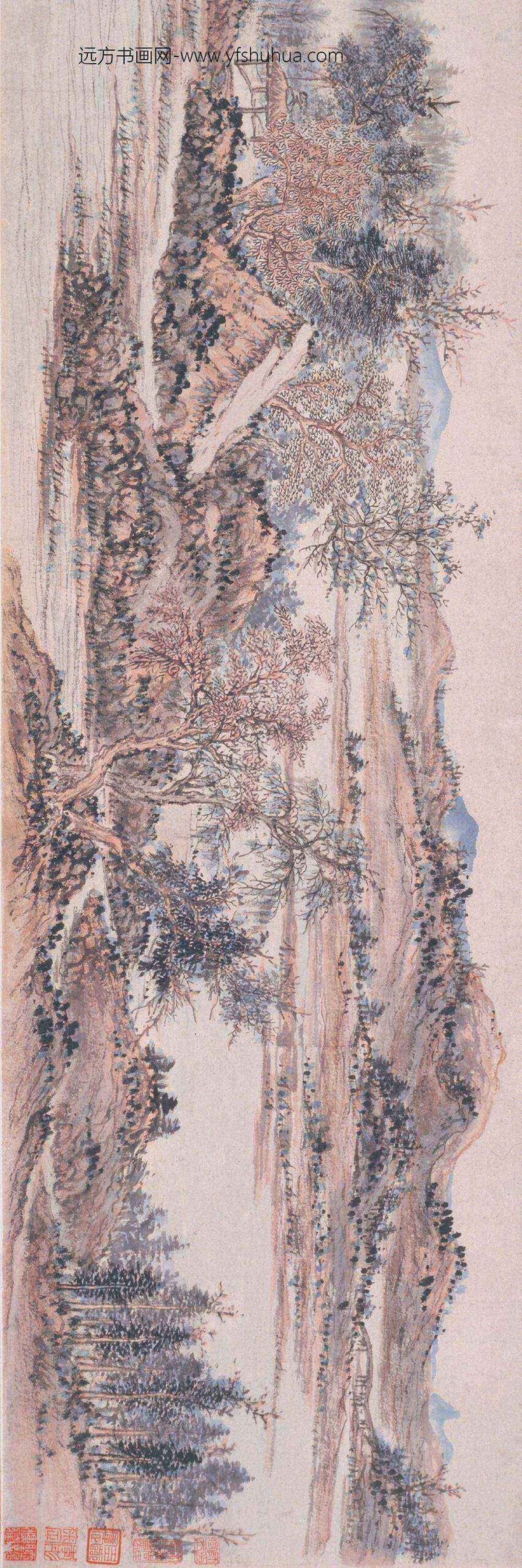 髡残(石谿)_溪山无尽图卷_