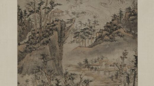 髡残石谿 茅屋白云图轴.jpg