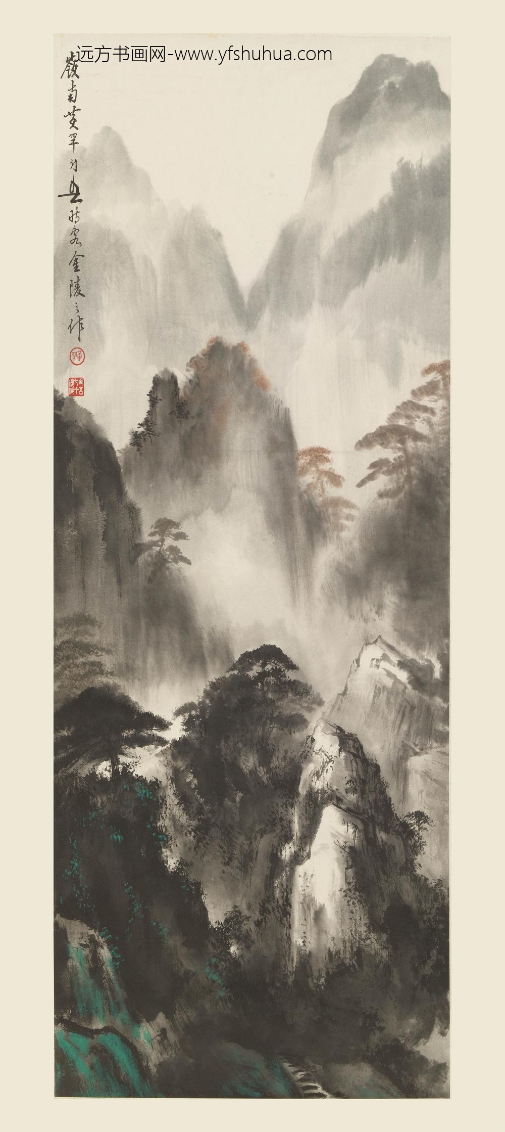 黄幻吾_远上寒山石径斜图轴