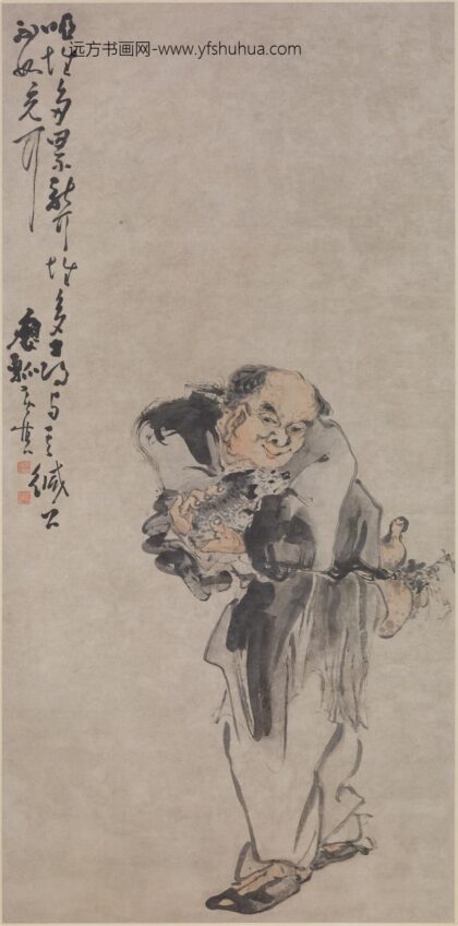 黄慎 刘海图轴.jpg