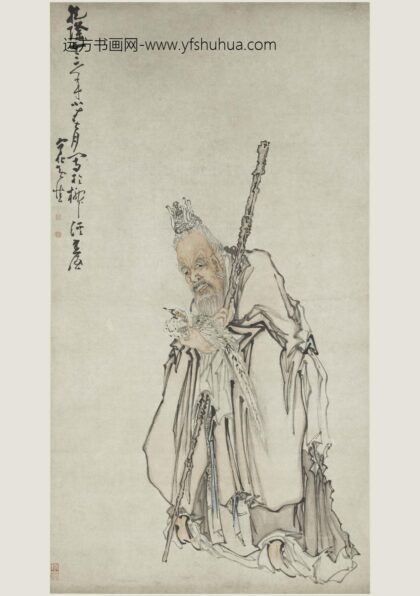 黄慎 孔圣像图轴.jpg