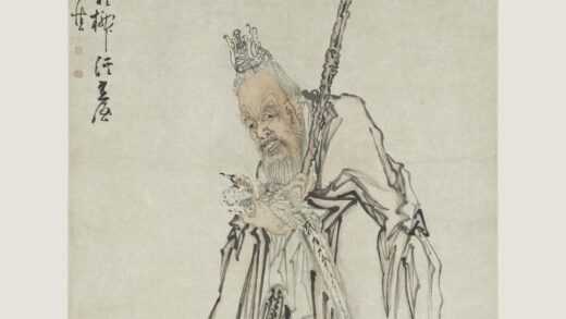 黄慎 孔圣像图轴.jpg