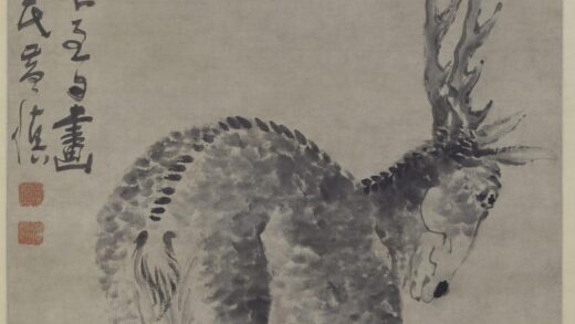 黄慎 松鹿图轴.jpg