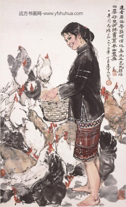 黄胄 农桑图轴.jpg