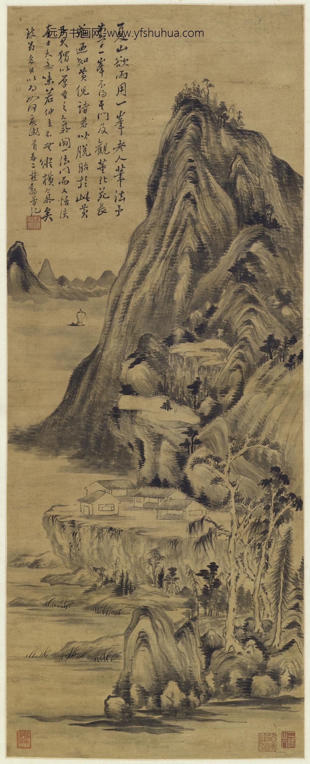 黎简_夏山欲雨图轴